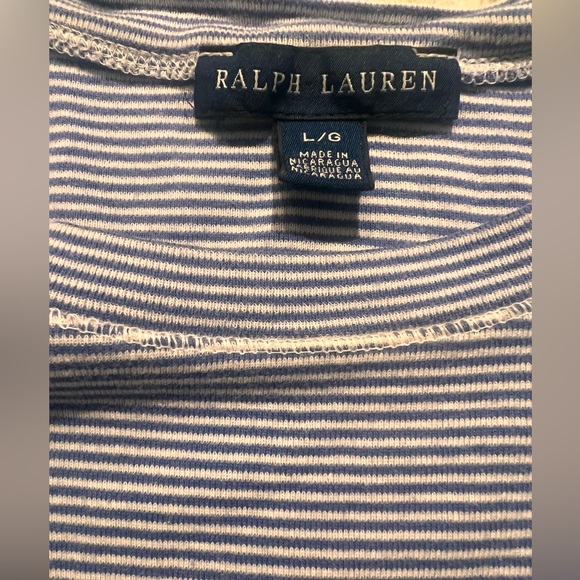 Ralph Lauren Women’s Stripe T-shirt
Size: Large - Picture 4 of 5